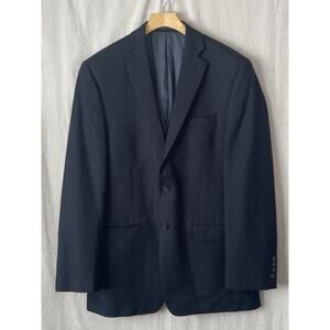 Calvin Klein Men Corpcore Career Wool Plaid Sports Coat Size 38R Office Designer